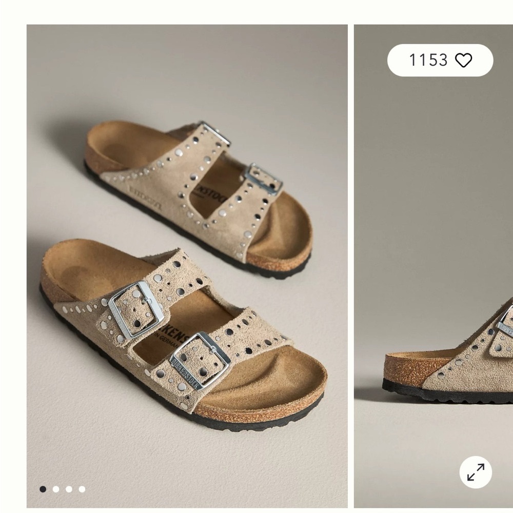 Birkenstock Arizona Rivets Sandals size 40